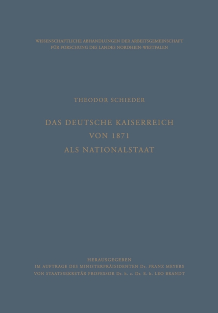 Das Deutsche Kaiserreich von 1871 als Nationalstaat