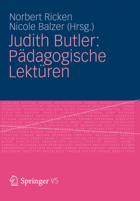 Judith Butler: Pädagogische Lektüren