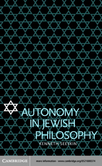 Autonomy in Jewish Philosophy