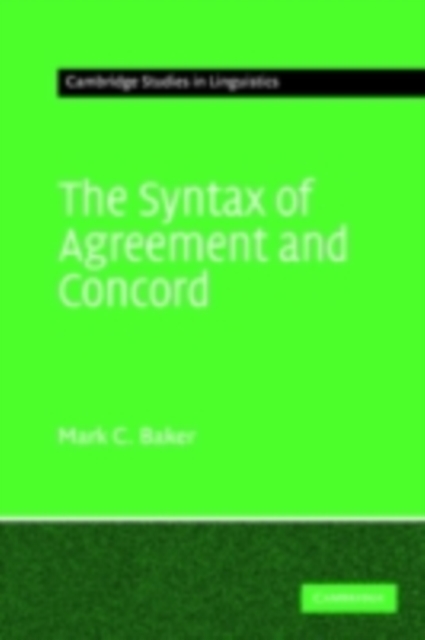 Syntax of Agreement and Concord