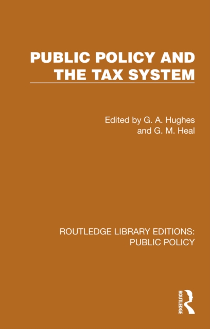Public Policy and the Tax System