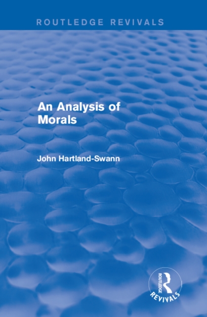 Analysis of Morals