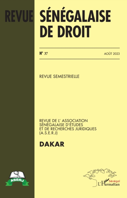 Revue Sénégalaise de Droit n° 37 Août 2023