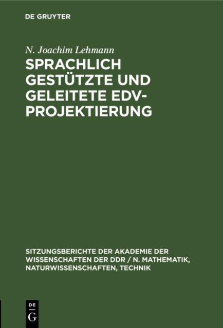 Sprachlich gestutzte und geleitete EDV-Projektierung