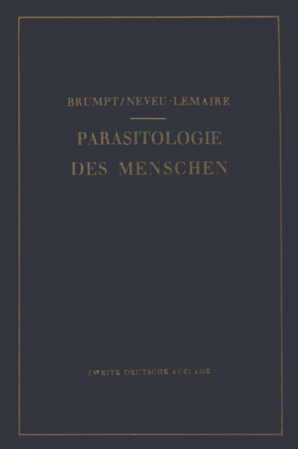 Praktischer Leitfaden der Parasitologie des Menschen