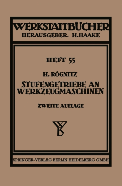 Stufengetriebe an Werkzeugmaschinen mit kreisender Hauptbewegung