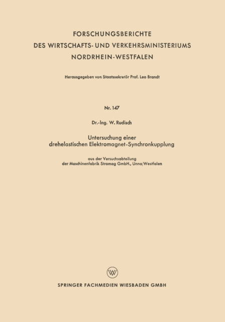 Untersuchung einer drehelastischen Elektromagnet-Synchronkupplung