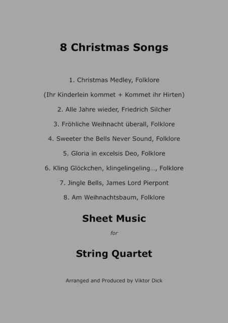 8 Christmas Songs (String Quartet)