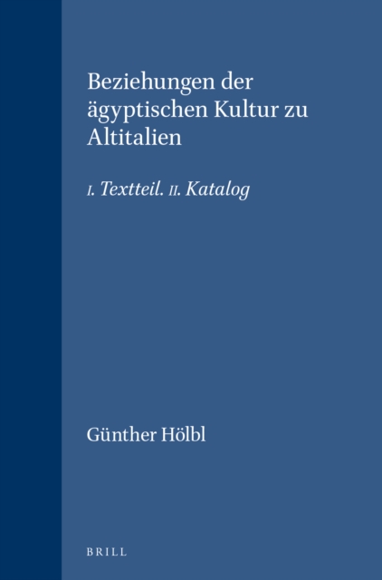 Beziehungen der agyptischen Kultur zu Altitalien