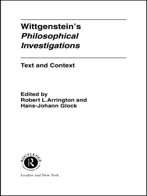 Wittgenstein's Philosophical Investigations