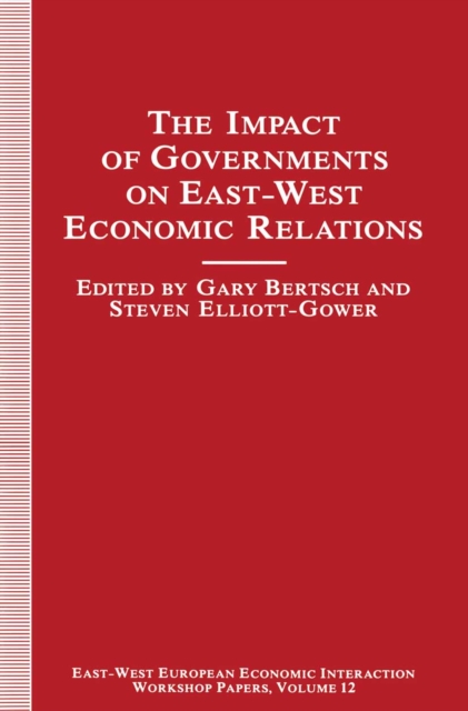 Impact of Governments on East-West Economic Relations