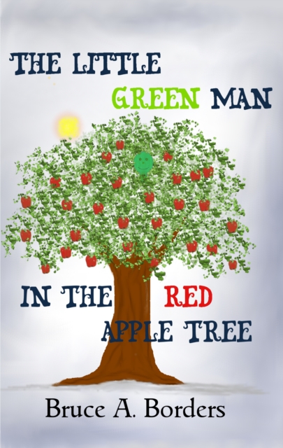 Little Green Man In The Red Apple Tree