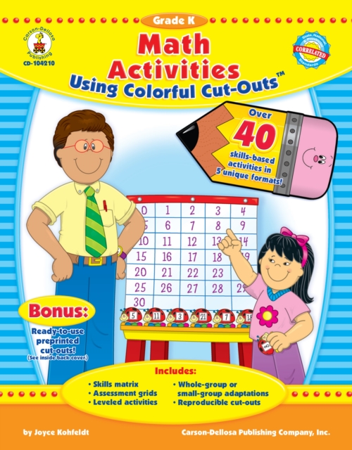 Math Activities Using Colorful Cut-Outs(TM), Grade K
