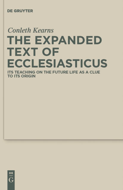 Expanded Text of Ecclesiasticus