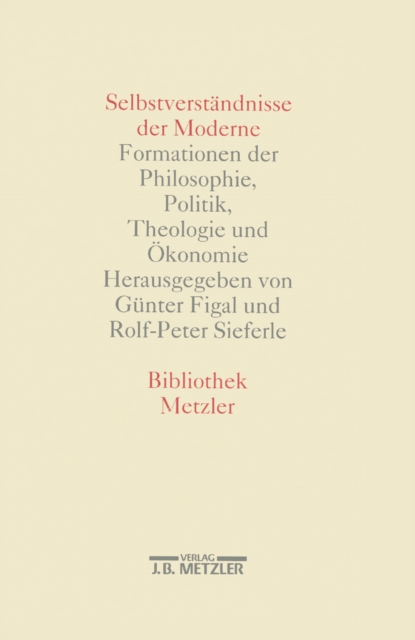 Selbstverständnisse der Moderne