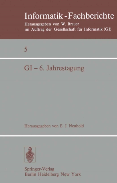 GI — 6. Jahrestagung