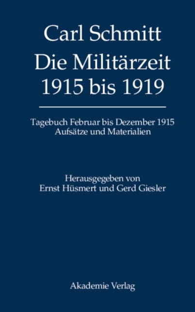 Die Militärzeit 1915 bis 1919