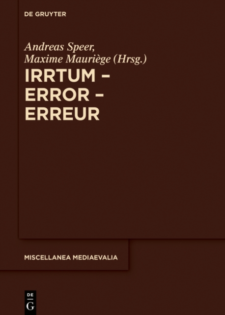 Irrtum – Error – Erreur