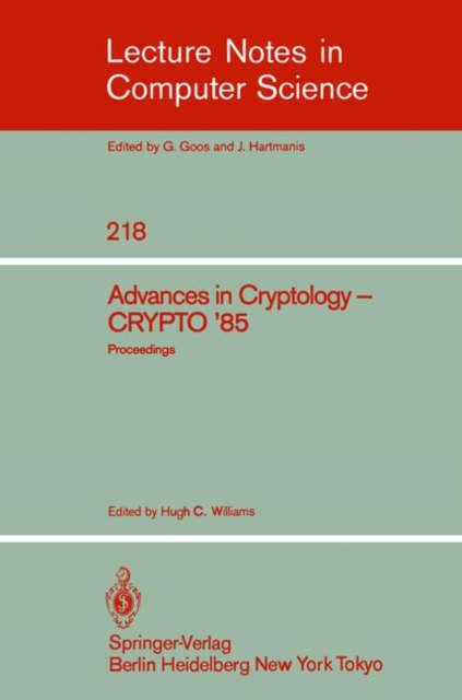 Advances in Cryptology