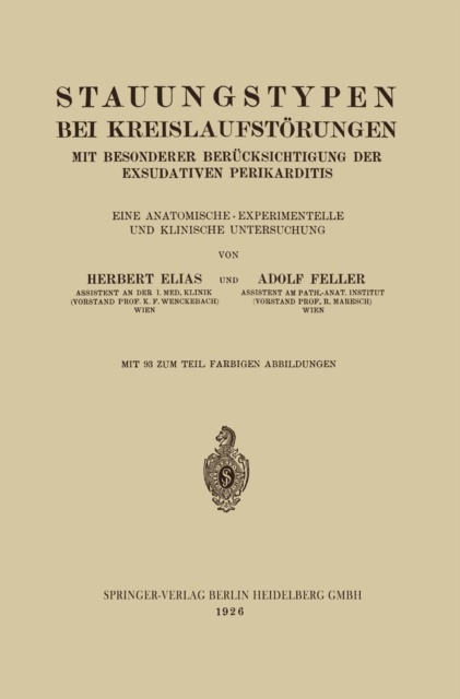 Stauungstypen bei Kreislaufstörungen