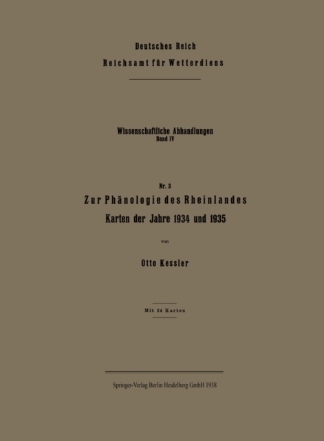 Zur Phänologie des Rheinlandes