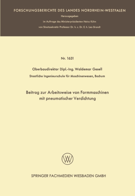 Beitrag zur Arbeitsweise von Formmaschinen mit pneumatischer Verdichtung