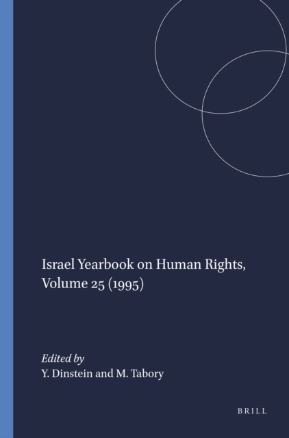 Israel Yearbook on Human Rights, Volume 25 (1995)
