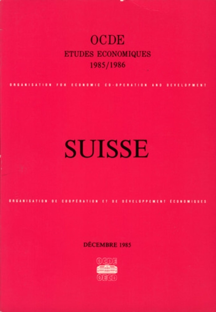 Etudes economiques de l'OCDE : Suisse 1986