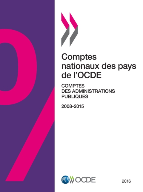 Comptes nationaux des pays de l'OCDE, Comptes des administrations publiques 2016