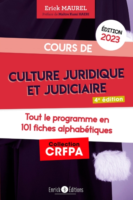 Cours de culture juridique et judiciaire 2023