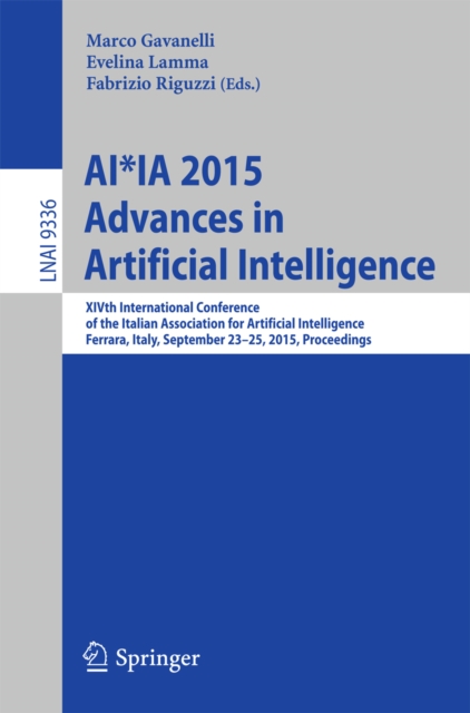 AI*IA 2015 Advances in Artificial Intelligence