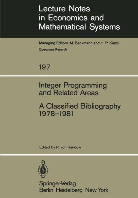 Integer Programming and Related Areas