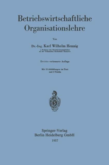 Betriebswirtschaftliche Organisationslehre