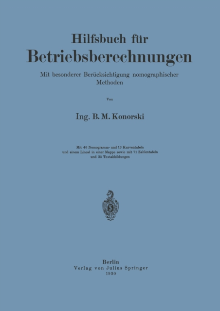 Hilfsbuch für Betriebsberechnungen