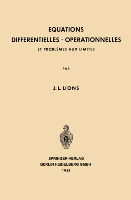 Equations Differentielles Operationnelles
