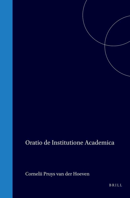 Oratio de institutione academica