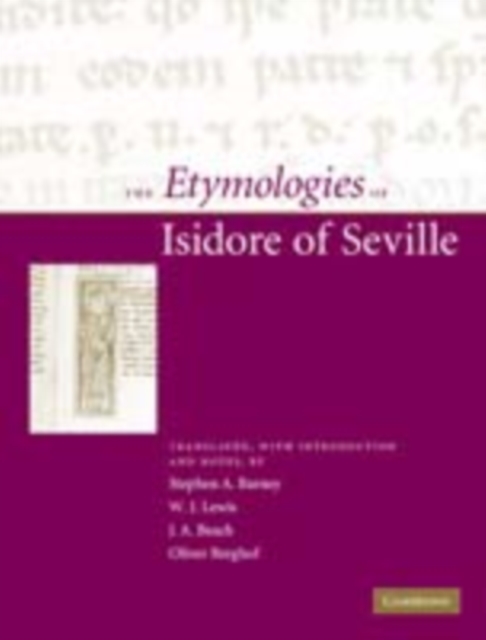 Etymologies of Isidore of Seville