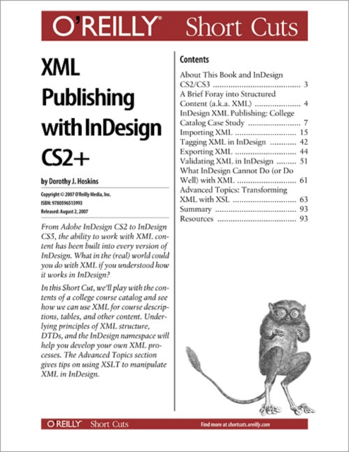 XML Publishing with InDesign CS2+