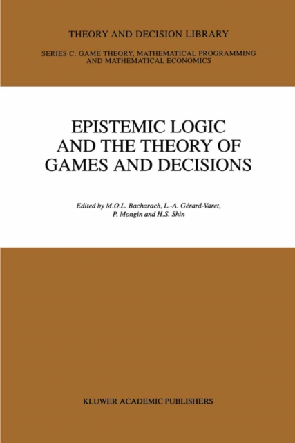 Epistemic Logic and the Theory of Games and Decisions