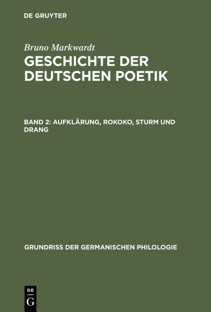 Aufklärung, Rokoko, Sturm und Drang