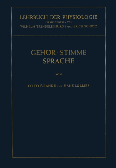 Lehrbuch der Physiologie in Zusammenhängenden Einzeldarstellungen