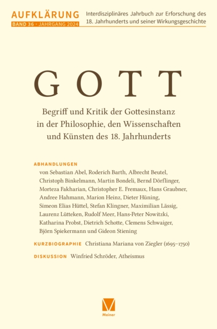 Aufklärung, Band 36: Gott