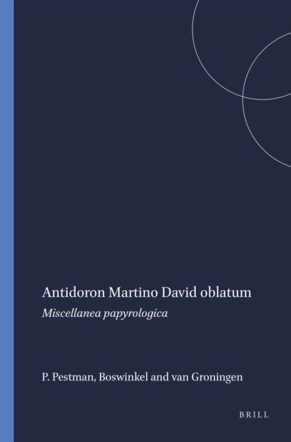 Antidoron Martino David oblatum