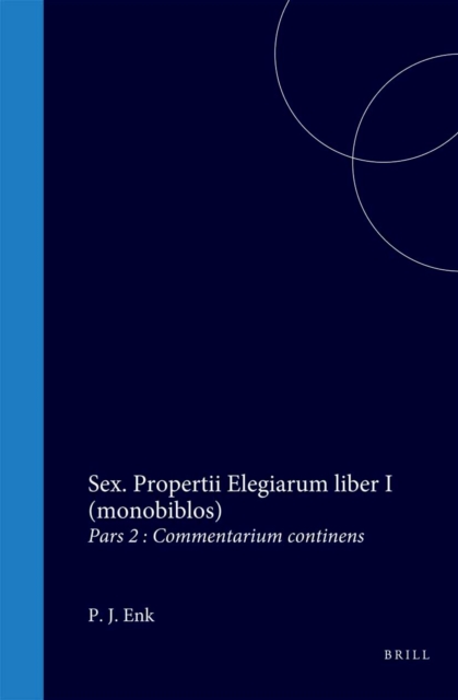 Sex. Propertii Elegiarum liber I (monobiblos)