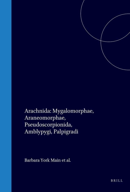 Arachnida: Mygalomorphae, Araneomorphae, Pseudoscorpionida, Amblypygi, Palpigradi