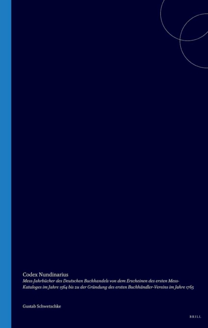 Codex Nundinarius Germaniae literatae bisecularis