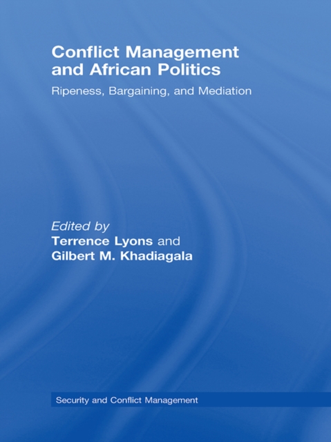 Conflict Management and African Politics