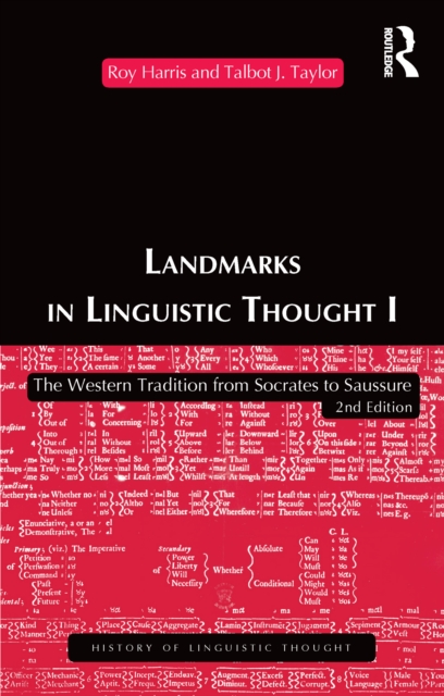 Landmarks In Linguistic Thought Volume I