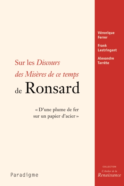 Sur les Discours des misères de ce temps de Ronsard