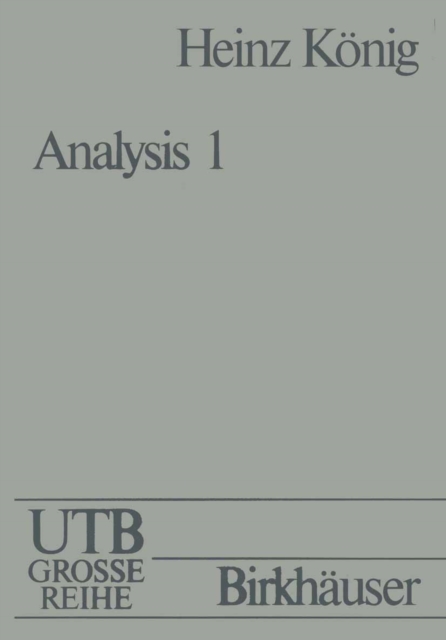 Analysis I